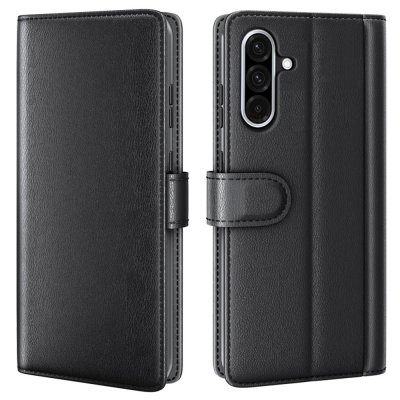 Äkta Läderfodral Samsung Galaxy A56 Svart