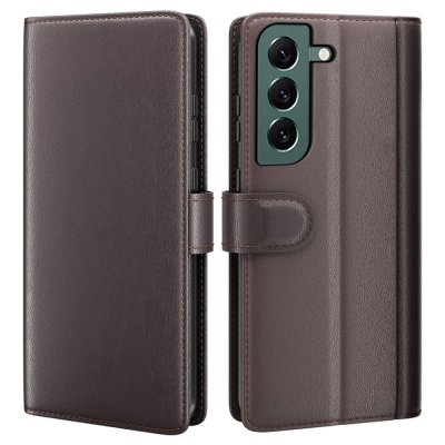 Köp Äkta Läderfodral Samsung Galaxy S23 Brun Online