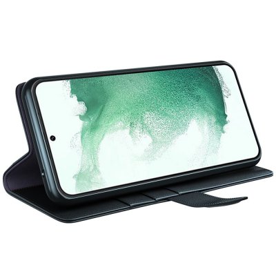 Köp Äkta Läderfodral Samsung Galaxy S23 Plus Svart Online