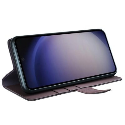 Köp Äkta Läderfodral Samsung Galaxy S24 Brun Online