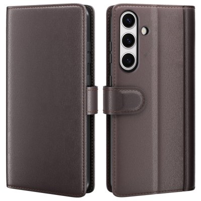 Äkta Läderfodral Samsung Galaxy S24 FE brun