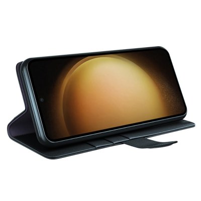 Köp Äkta Läderfodral Samsung Galaxy S24 Plus Svart Online