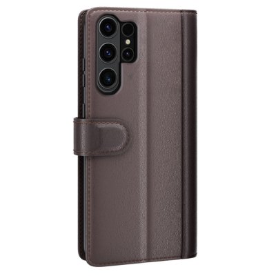 Köp Äkta Läderfodral Samsung Galaxy S24 Ultra Brun Online