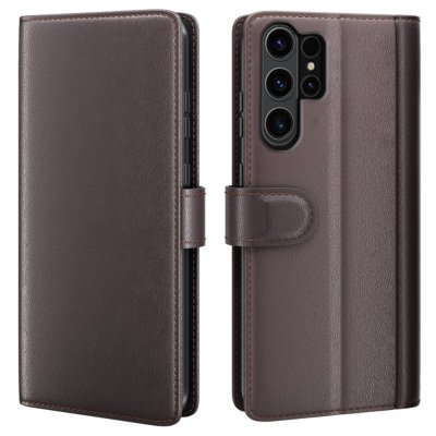 Köp Äkta Läderfodral Samsung Galaxy S24 Ultra Brun Online