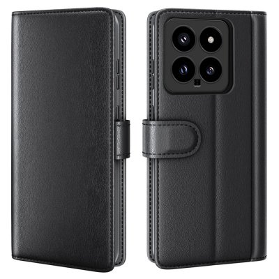 Äkta Läderfodral Xiaomi 14 Svart