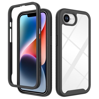 Allround Cover svart skal till iPhone 17e – framsida och baksida