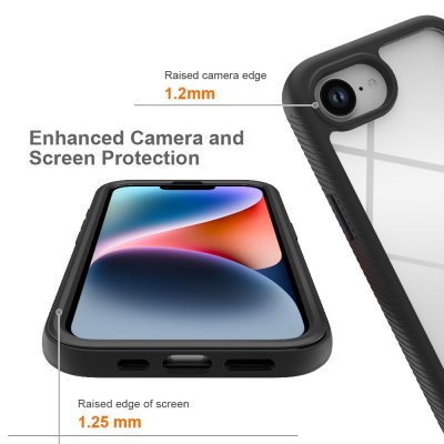 Allround Cover iPhone 17e svart skal med reptåligt skydd