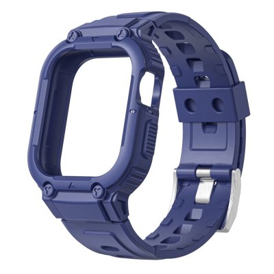 Köp Apple Watch 38/40/41 mm Stöttåligt Skal + Armband Blå Online