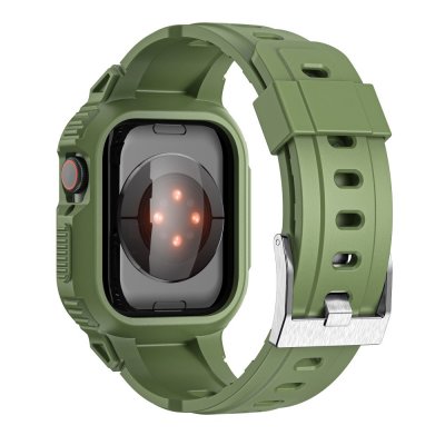 Köp Apple Watch 41mm Series 9 Stöttåligt Skal + Armband Grön Online