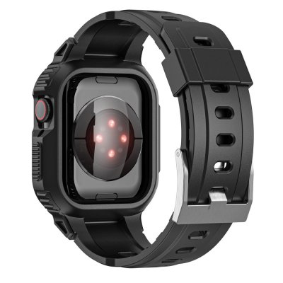 Köp Apple Watch 41mm Series 9 Stöttåligt Skal + Armband Svart Online