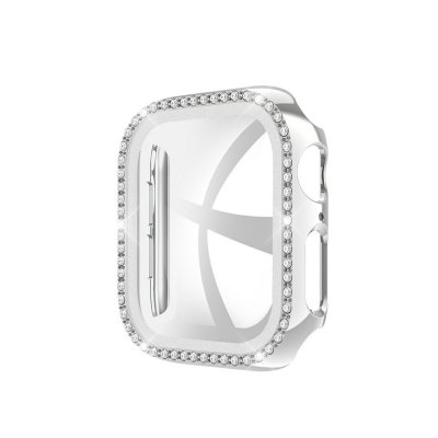 Apple Watch 40mm Skal och Skärmskydd Härdat Glas Silver - Techhuset.se