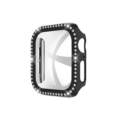 Apple Watch 42mm Skal och Skärmskydd Härdat Glas Svart - Techhuset.se