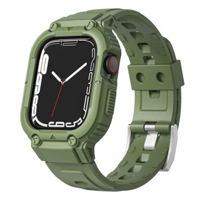Köp Apple Watch Ultra 3 49mm Stöttåligt Skal + Armband Grön Online