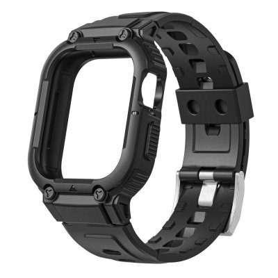 Köp Apple Watch Ultra 49mm Stöttåligt Skal+Armband Svart Online
