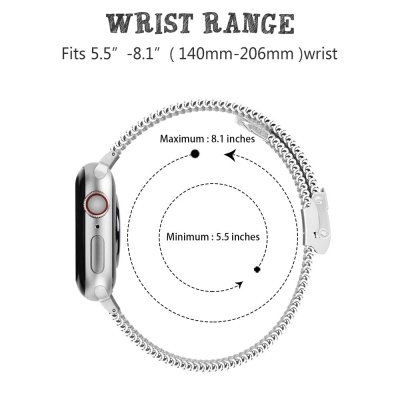 Techhuset Armband Milanese Mesh Apple Watch 42mm Silver Bild 3