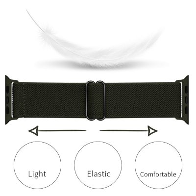 Köp Elastiskt Nylonarmband Apple Watch 41mm Series 9 Grön Online