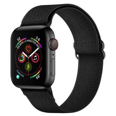 Köp Elastiskt Nylonarmband Apple Watch 41mm Series 9 Svart Online