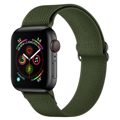 Köp Elastiskt Nylonarmband Apple Watch 42/44/45/49 mm Grön Online