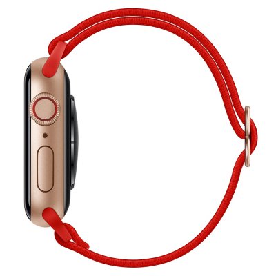 Elastiskt Nylonarmband Apple Watch Series 10 46mm Röd