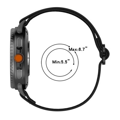 Elastiskt Nylonarmband Samsung Galaxy Watch 8 40mm Svart