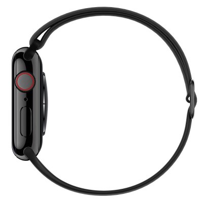 Köp Elastiskt Silikonarmband Apple Watch 42/44/45/49 mm Svart Online