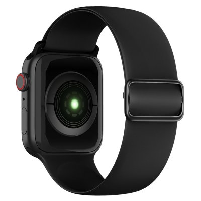 Köp Elastiskt Silikonarmband Apple Watch Ultra 2 49mm Svart Online