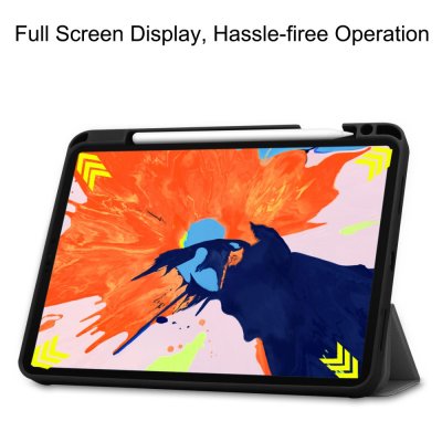 iPad Pro 12.9 4th Gen (2020) Fodral Med Pencil-hållare Grå