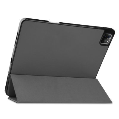 Fodral Tri-Fold iPad Pro 12.9 2021 Med Pencil-hållare Grå - Techhuset.se