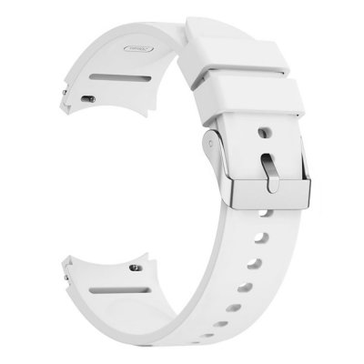 Köp Full Fit Silikonarmband Samsung Galaxy Watch 6 Classic 43mm Vit Online