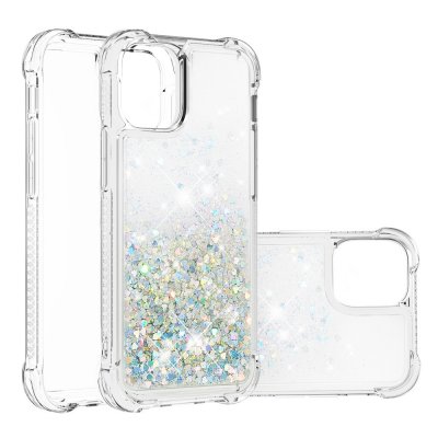 Glitter Bling TPU Case iPhone 13 Pro Silver - Techhuset.se
