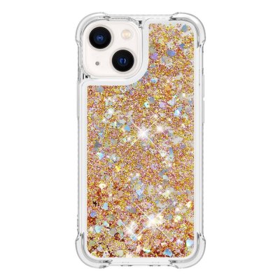 Köp Glitter Bling TPU Case iPhone 14 Guld Online