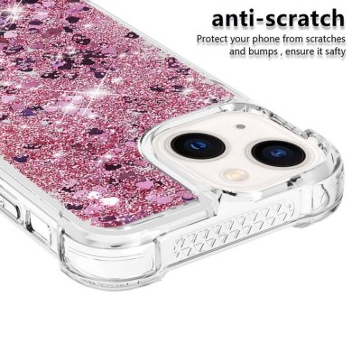 Köp Glitter Bling TPU Case iPhone 14 Plus Roséguld Online
