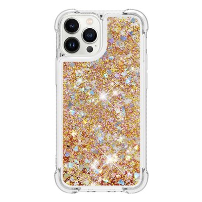 Köp Glitter Bling TPU Case iPhone 14 Pro Guld Online