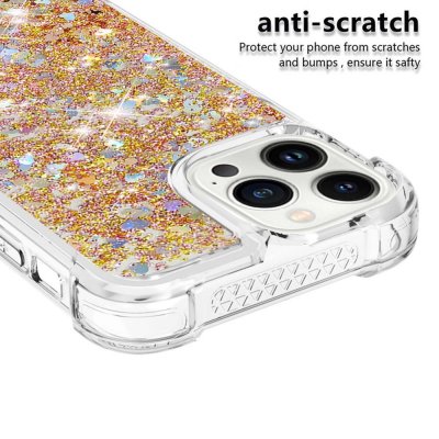 Köp Glitter Bling TPU Case iPhone 14 Pro Guld Online