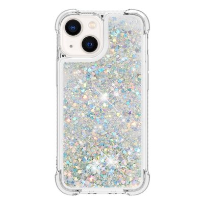 Köp Glitter Bling TPU Case iPhone 14 Silver Online