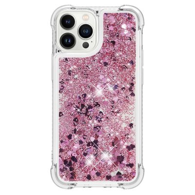 Köp Glitter Bling TPU Case iPhone 15 Pro Roséguld Online