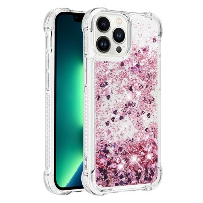 Köp Glitter Bling TPU Case iPhone 15 Pro Roséguld Online
