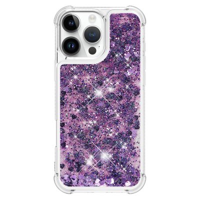 Glitter Bling TPU Case iPhone 16 Pro Max Lila