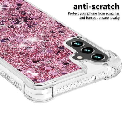 Glitter Bling TPU Case Samsung Galaxy A13 Roséguld