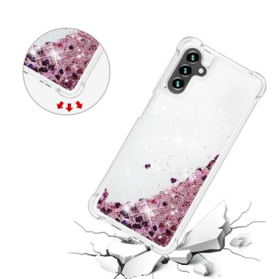 Glitter Bling TPU Case Samsung Galaxy A13 Roséguld