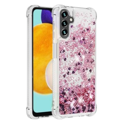 Glitter Bling TPU Case Samsung Galaxy A13 Roséguld
