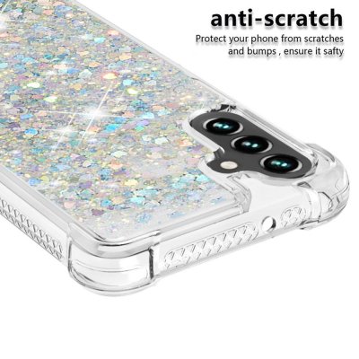 Glitter Bling TPU Case Samsung Galaxy A13 Silver