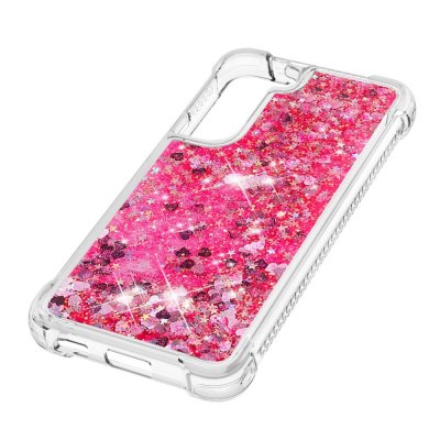 Glitter Bling TPU Case Samsung Galaxy S22 Plus Rosa - Techhuset.se