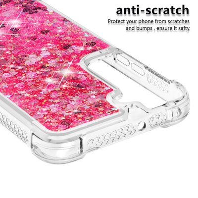 Glitter Bling TPU Case Samsung Galaxy S22 Plus Rosa - Techhuset.se