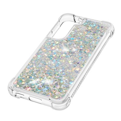 Glitter Bling TPU Case Samsung Galaxy S22 Plus Silver - Techhuset.se