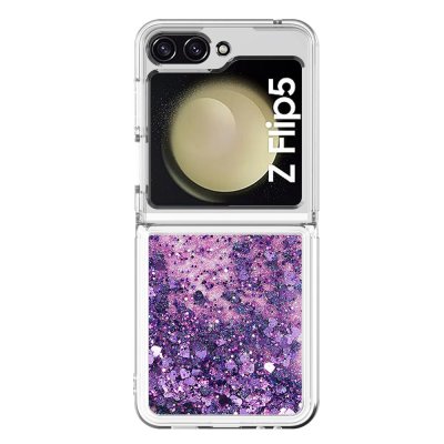 Köp Glitter Bling TPU Case Samsung Galaxy Z Flip 5 Lila Online