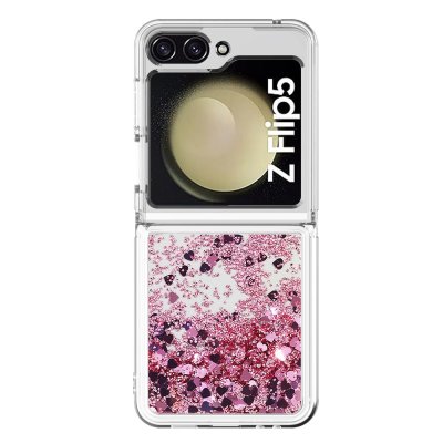 Köp Glitter Bling TPU Case Samsung Galaxy Z Flip 5 Roséguld Online