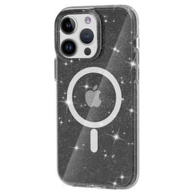 Köp Glitter MagSafe Skal iPhone 14 Pro Transparent Svart Online