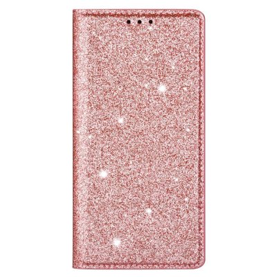 Glitter Plånboksfodral Samsung Galaxy A15 Roséguld