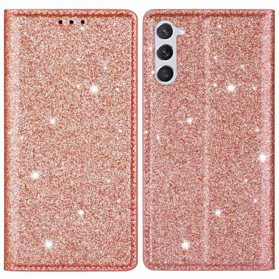 KÖp Glitter Plånboksfodral Samsung Galaxy S23 Roséguld Online